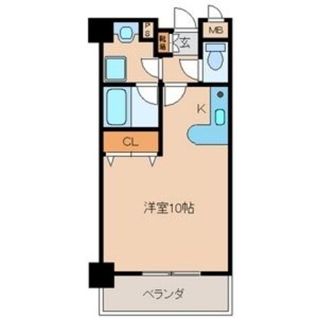 箱崎宮前駅 徒歩4分 6階の物件間取画像